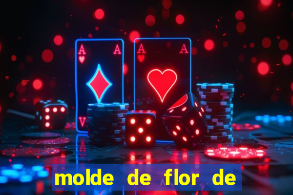 molde de flor de eva grande para imprimir